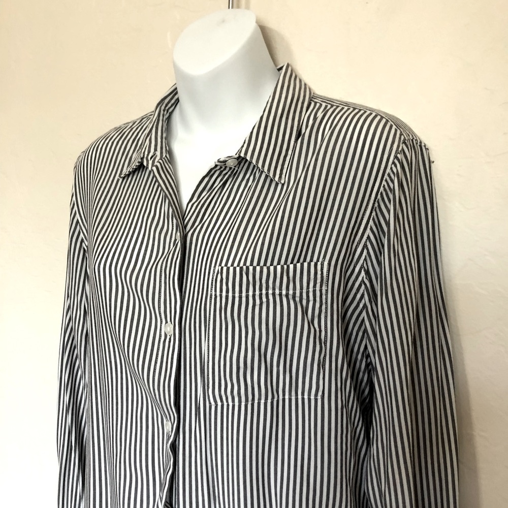 Rails Aly Button Front Blouse Belize Stripe Top S… - image 5